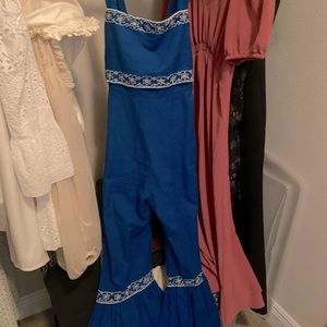 Boho hunter jump suit.